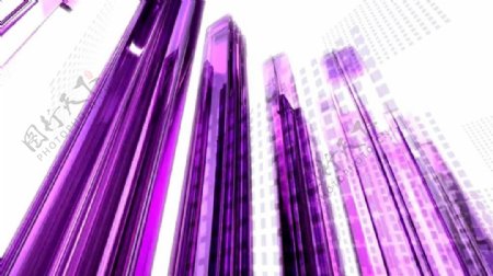紫色立体动感发散炫光特效视频素材