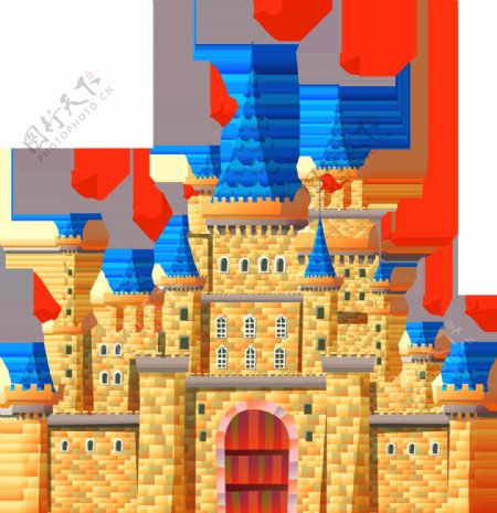 现代卡通欧式城堡