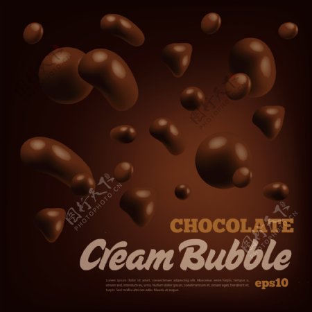 巧克力广告海报食物背景
