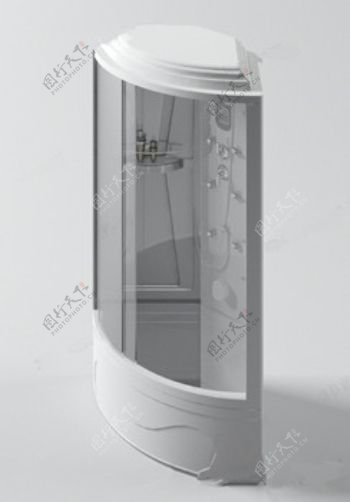 封闭式淋浴房模型