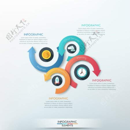 创意商务信息图表