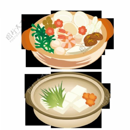 砂锅套餐素材图片
