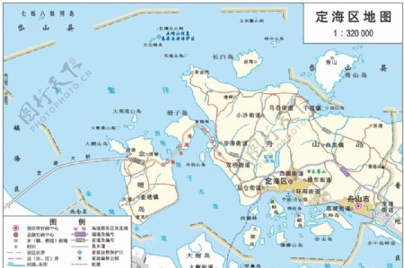 浙江舟山市定海区标准地图32K