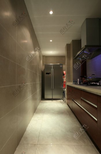 现代简约风室内设计厨房场景效果图源文件