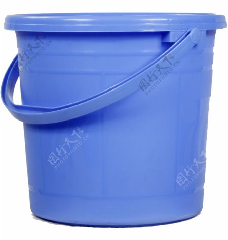 蓝色漂亮水桶免抠png透明素材