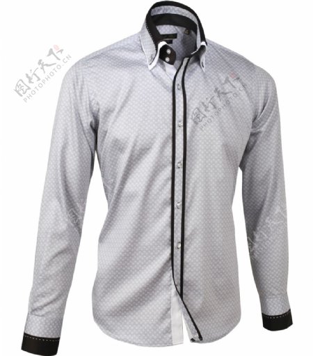 时尚灰色衬衫免抠png透明图层素材