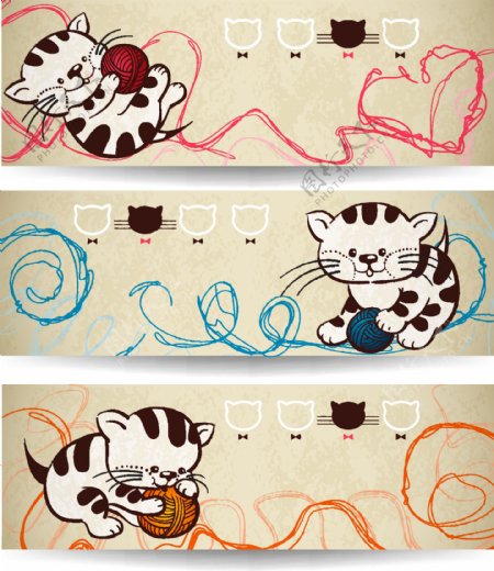 小猫设计海报设计矢量素材
