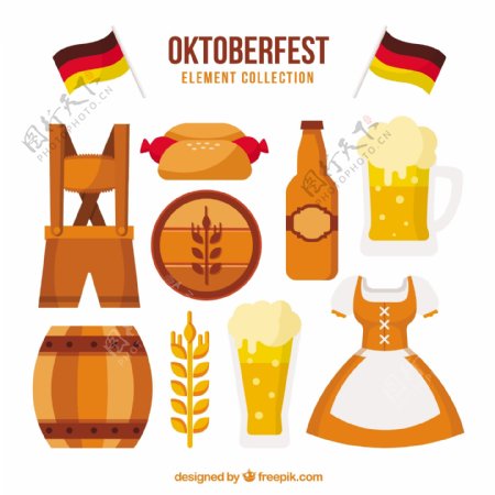 德国啤酒派对元素