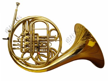 漂亮的圆形铜管乐器免抠png透明素材