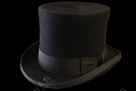 漂亮黑色礼帽免抠png透明图层素材