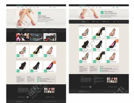 鞋类网页设计