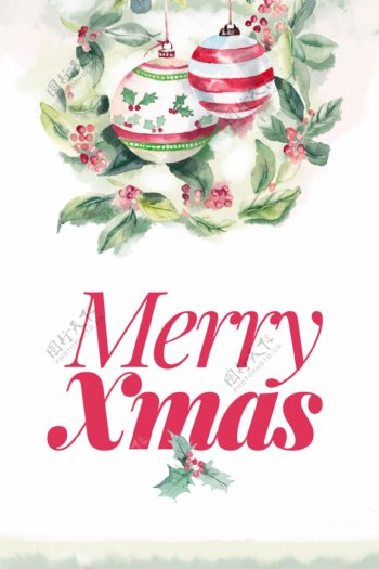 简约西方圣诞节海报设计