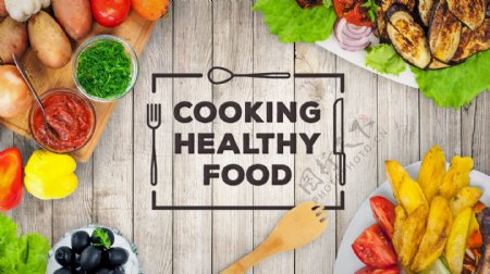 居家新鲜主义健康食物烹饪海报psd源文件