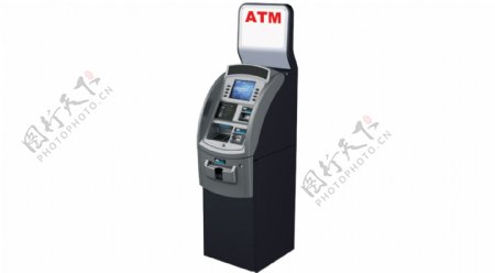 ATM机半侧面图免抠psd透明素材