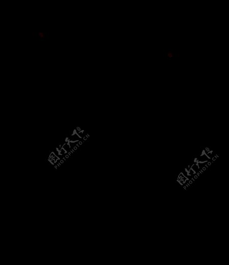 黑色手绘简约方向标箭头指示标