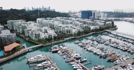 新加坡吉宝湾房地产项目航拍