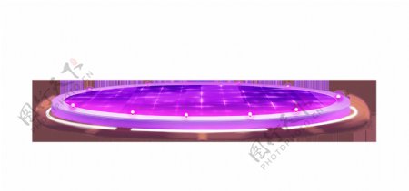 紫色发光舞台素材