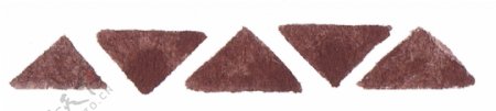 三角巧克力透明装饰素材