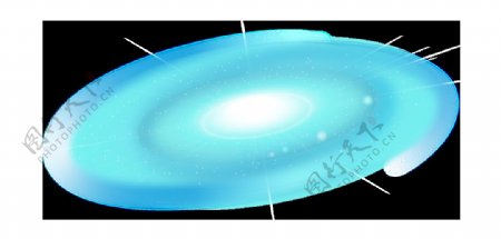 卡通蓝色太阳系png元素
