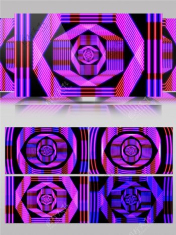 紫色梦幻光环动态视频素材