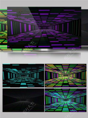 紫色太空隧道视频素材