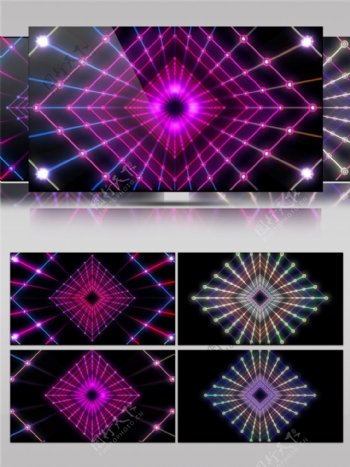 紫色编制光束舞台高清视频素材