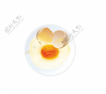 鸡蛋打在碗中