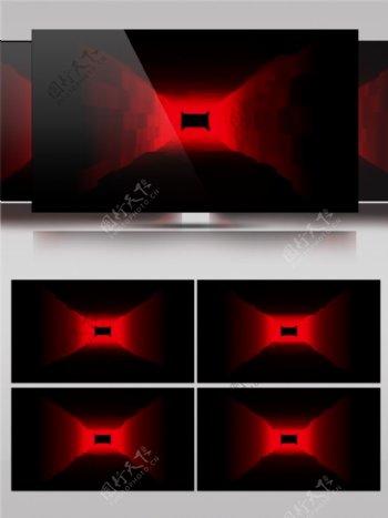 红黑光束隧道视频素材