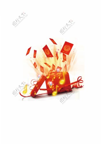 喜庆新年红包火焰PNG元素