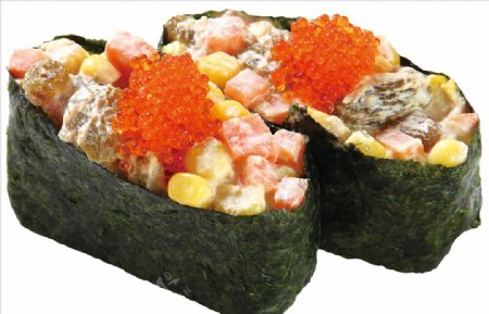 玉米蟹子寿司