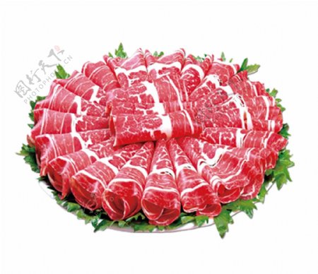羊肉卷免抠美食图案