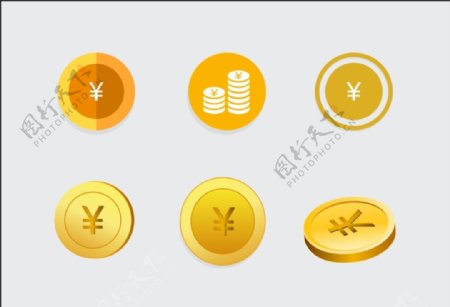 币图标游戏币金币