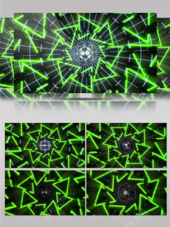绿光蛛网三角动态视频素材