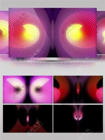 紫色激光花蕊动态视频素材