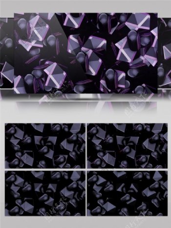 紫色星光水晶动态视频素材