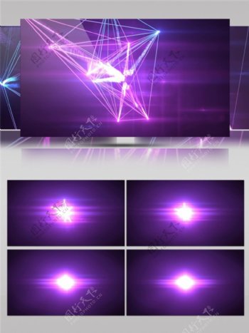 紫色炫光视频素材