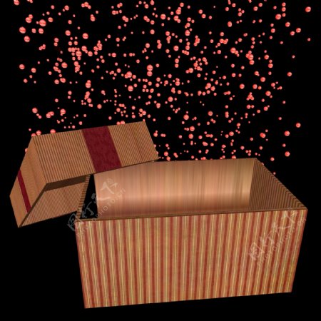 C4D圣诞礼物盒节日古典传统粒子背景