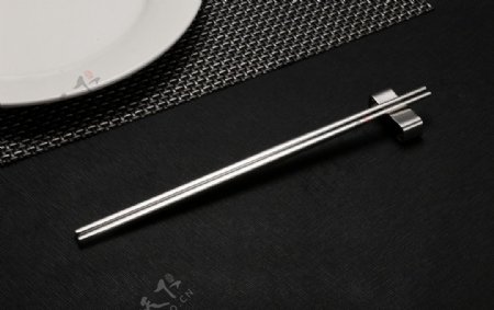 不锈钢餐具筷子高清摄影