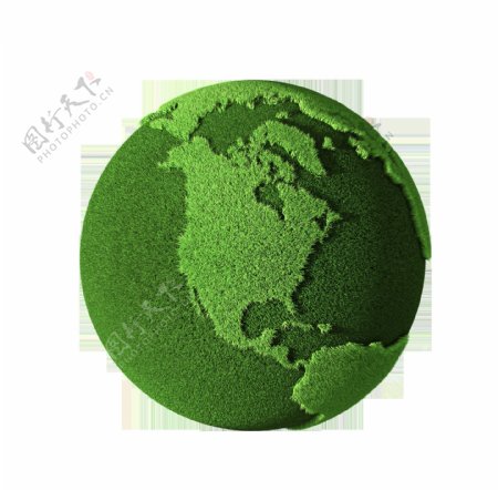 绿色环保地球装饰素材