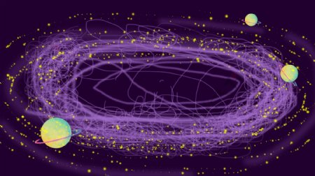 紫色太空线圈艺术背景素材
