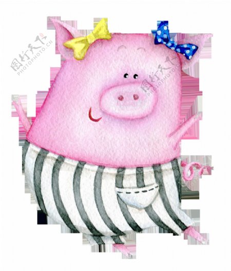 粉色可爱小猪免扣素材合集