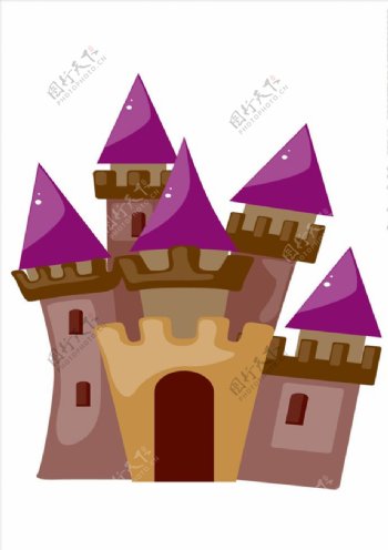 城堡小插图元素