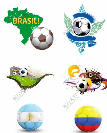 创意世界杯足球装饰
