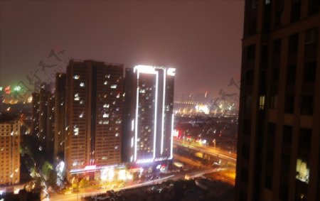 城市夜间灯光