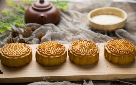 广式月饼棚拍中秋节传统