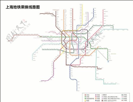 2018年上海轨道交通线路图