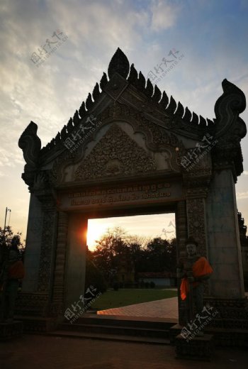 柬埔寨日落