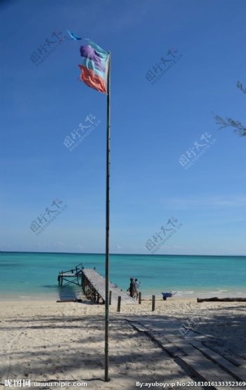 海滩旗帜