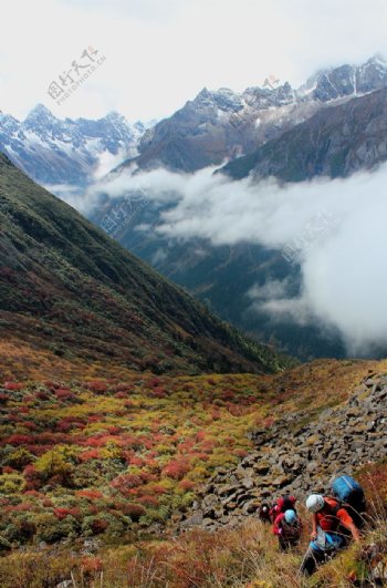 壮丽的高山风光