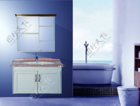 全铝家具浴室柜太空铝卫柜